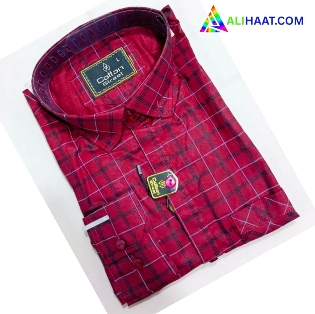 Multi color Check Cotton Shirt for Men
